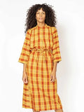 ace&jig Size 3X (24) Yellow & Red Madras Plaid Dress