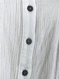 POL Size 3X (24) White & Rust Star Buttons Shirt