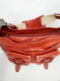 Francesco Biasia Red Leather Shoulder Purse