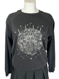 Delta Fleece Size 2X (18/20) Black & White Moonlight Magic Sweatshirt