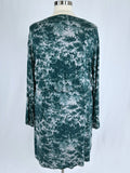 J Jason Wu Size 4X (26/28) Gray & Teal Floral Dress