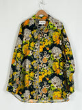 Wray Size 4X (24/26) Black Multi Artichoke Floral Shirt