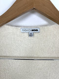 Fashion Nova Size 24W Cream & Black Stripe Topper