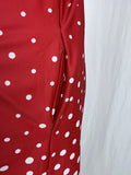 Vintage Size 18 Red & White Polka Dot Dress