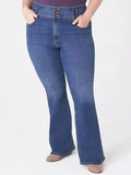 Lane Bryant Size 20 High-Rise Flare Blue Jeans