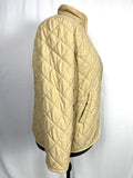 LAUREN Ralph Lauren Size 2X (20/22) Beige Quilted Jacket