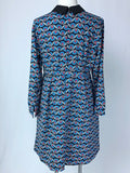 eloquii Size 16 Blue & Red Retro Style Floral Dress