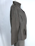 Eileen Fisher Size 1X (18) Taupe/Gray Pants Jacket Suit Set