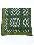 Vintage Vera Neumann Green & Black Silk Geometric Scarf