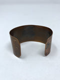 Copper Multi-Color Abstract Painted Cuff Bracelet