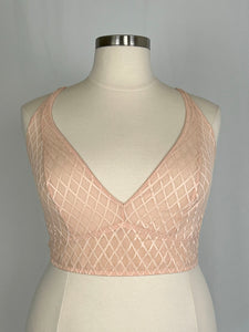 Torrid Size 26W Pale Pink Checkered Bra