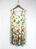 Jessica London Size 16 Cream Multi Floral Dress