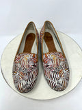 Icon Shoe Size 8 Brown & Red Geisha Shoes
