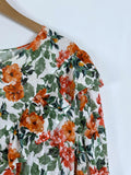 Loud Bodies Size 3X Green & Orange Floral Dress