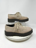 Maeve by A+ Anthropologie Size 8 Beige & Brown Platform Oxfords NWOB