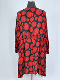 Wray Size 5XL (30W) Black & Red Floral Dress NWT