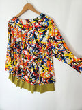 Kozan Size XL White Multi-Color Paint Splatters Shirt