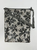 Whiting & Davis Silver & Black Floral Purse