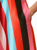 eShakti Size 22W Multi-Color Stripe Dress