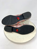 Icon Shoe Size 8 Brown & Red Geisha Shoes