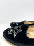 Charlotte Olympia Size 9/9.5 (39.5) Black & Clear Spiderweb Loafers