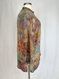 Citron Size 2X Mauve Buddha Silk Shirt