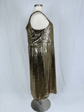 eloquii Size 26 Gold Sequined Dress NWT