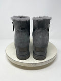 Ugg Size 10 Gray Suede Shearling Wedge Boots
