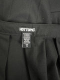 Hot Topic Size 3X (20W) Black Pleated Mini Skirt