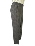 Eileen Fisher Size 24W (3X) Taupe & Black Diamond Print Pants NWT