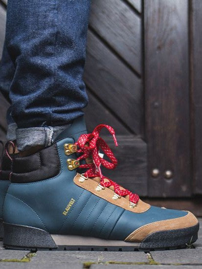 Adidas Size 11 Navy Blue, Red & Tan Hiking Boots