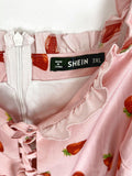 Shein Size 3X Pink & Red Strawberry Mini Dress