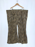 Tunnel Vision Size 4X (26/28) Brown & Black Animal Print Pants NWOT