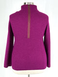 Beyond Threads Size XL (16/18) Magenta Woven Sweater NWT