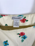 Jessica London Size 16 Cream Multi Floral Dress