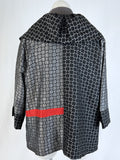 Moonlight Size XL (14/16) Black & Silver Squares & Circles Jacket