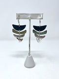 Robert Lee Morris Silver & Teal Patina Dangle Earrings