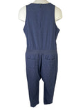 Athleta Size 20/22 Navy Blue Animal Print Jumpsuit