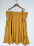 Unique Vintage Size 22W Mustard Yellow Skirt NWT