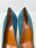 Gucci Size 11 (41) Teal Platform Heels