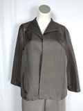 Eileen Fisher Size 1X (18) Taupe/Gray Pants Jacket Suit Set