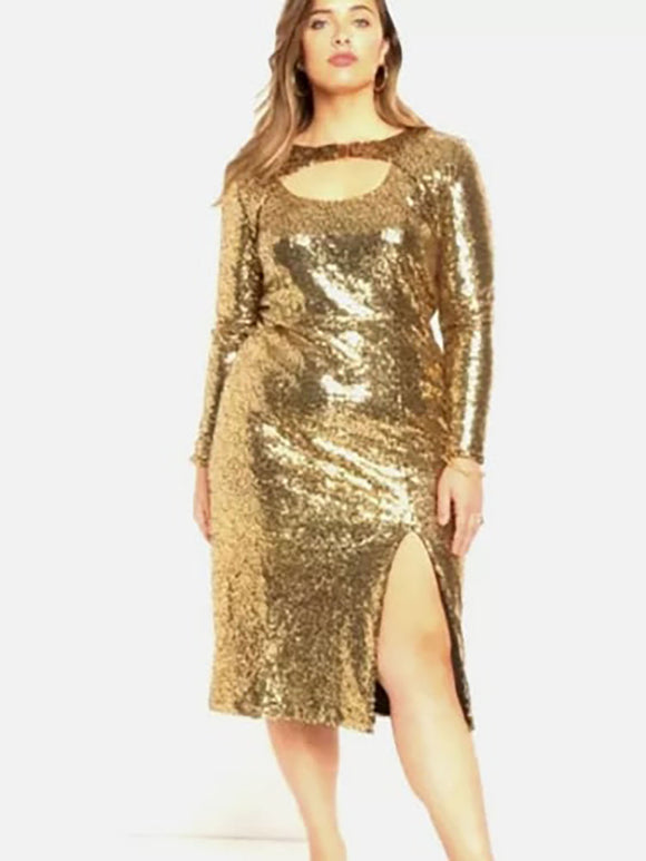 eloquii Size 26 Gold Sequined Dress NWT – Two Big Blondes Plus Size Consignment eloquii Size 26 Gold Sequined Dress NWT – Two Big Blondes Plus Size Consignment