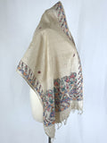 Champgne Multi-Color Silk East Indian Wrap Scarf