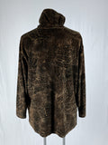 Vintage Jones New York Size 2X (22) Brown & Black Animal Print Sweater