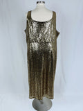 eloquii Size 26 Gold Sequined Dress NWT