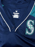 Fanatics Size 3X (24)  Teal & Navy Mariners Jersey Shirt