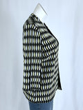 Ming Wang Size 0X (14) Black & Yellow Striped Knit Jacket NWOT