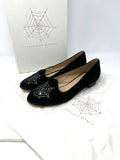 Charlotte Olympia Size 9/9.5 (39.5) Black & Clear Spiderweb Loafers