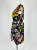 Julie Dillon Size 16W Black Multi Brush strokes Dress