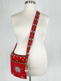 Red Multi Beaded African Handmade Purse